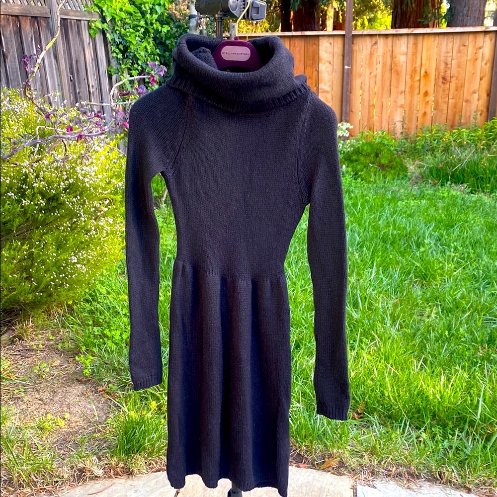 Vince Camuto, Black Turtleneck Sweater Dress, size small